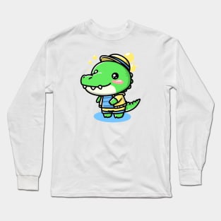 Cute Crocodile Long Sleeve T-Shirt